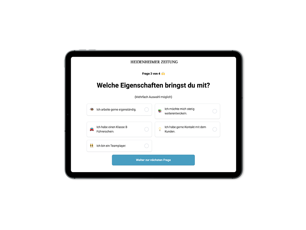 Grafische Ansicht des Bewerbungsfunnel